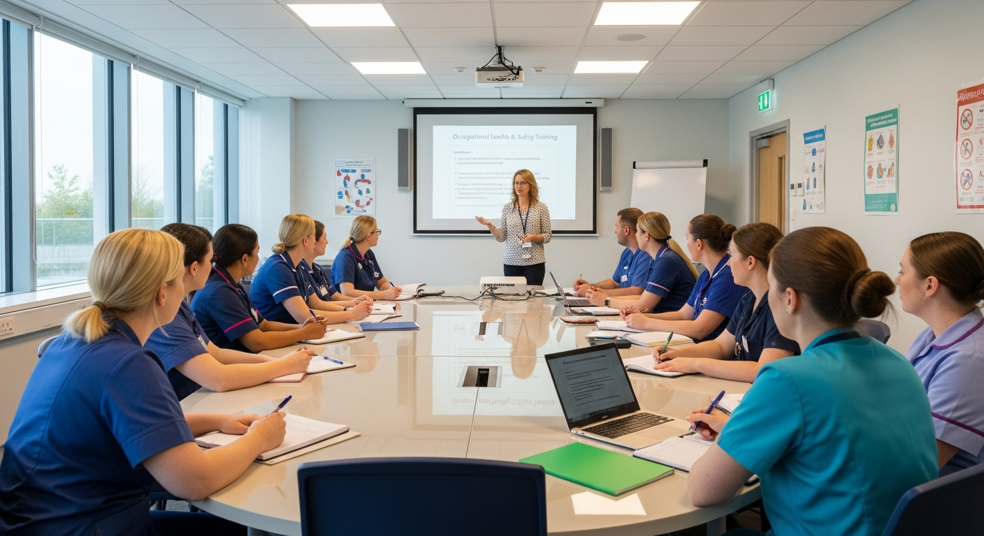 Diğer sağlık personeli eğitim ortamı ve ders çalışan hemşire