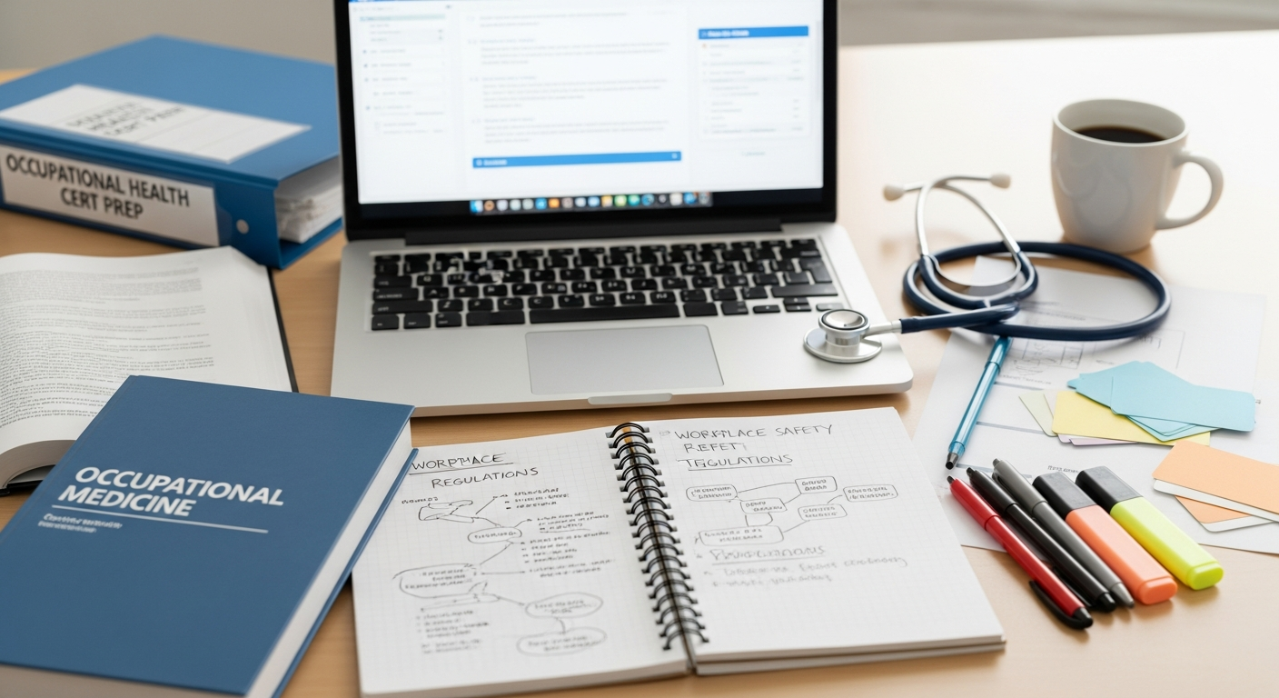 İş sağlığı ve güvenliği sınavına hazırlanan sağlık personeli