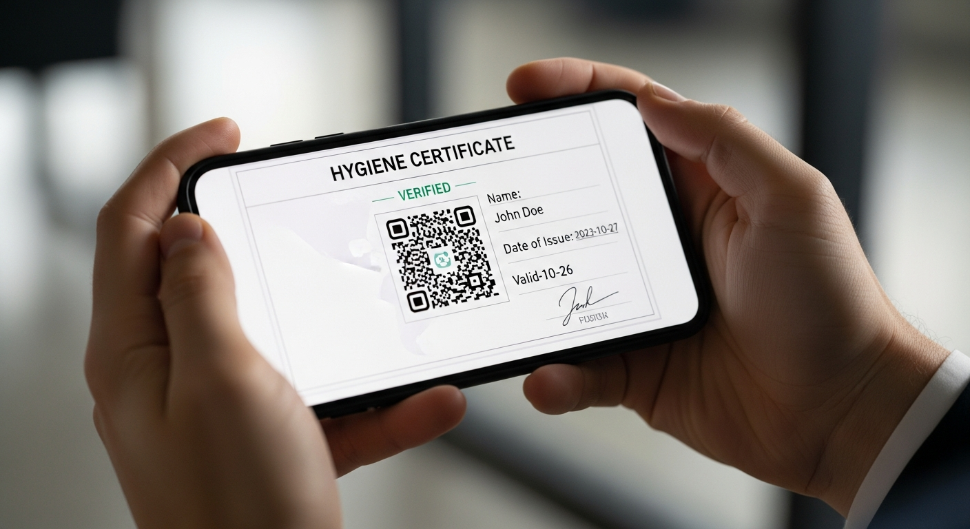 E-devlet üzerinden MEB onaylı hijyen belgesi sorgulama ekranı