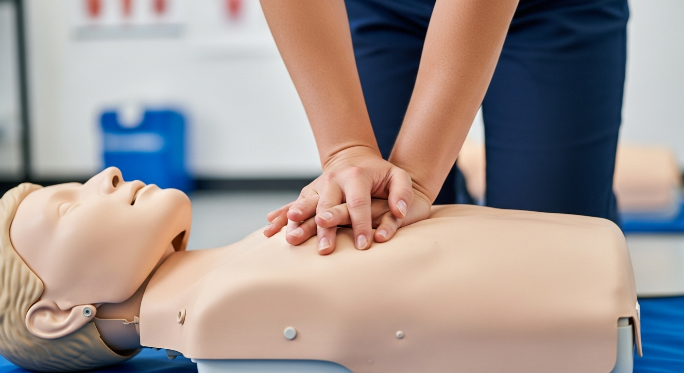 Ofis Akademi profesyonel ilk yardım eğitimi ve CPR mankeni üzerinde pratik